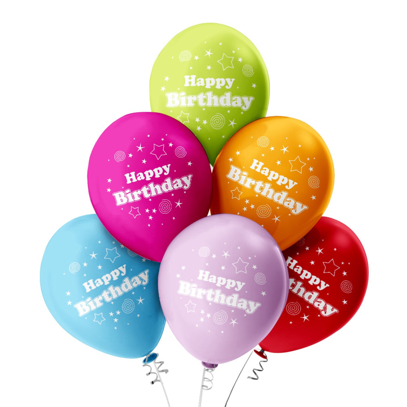 Luftballons Geburtstag: Happy Birthday