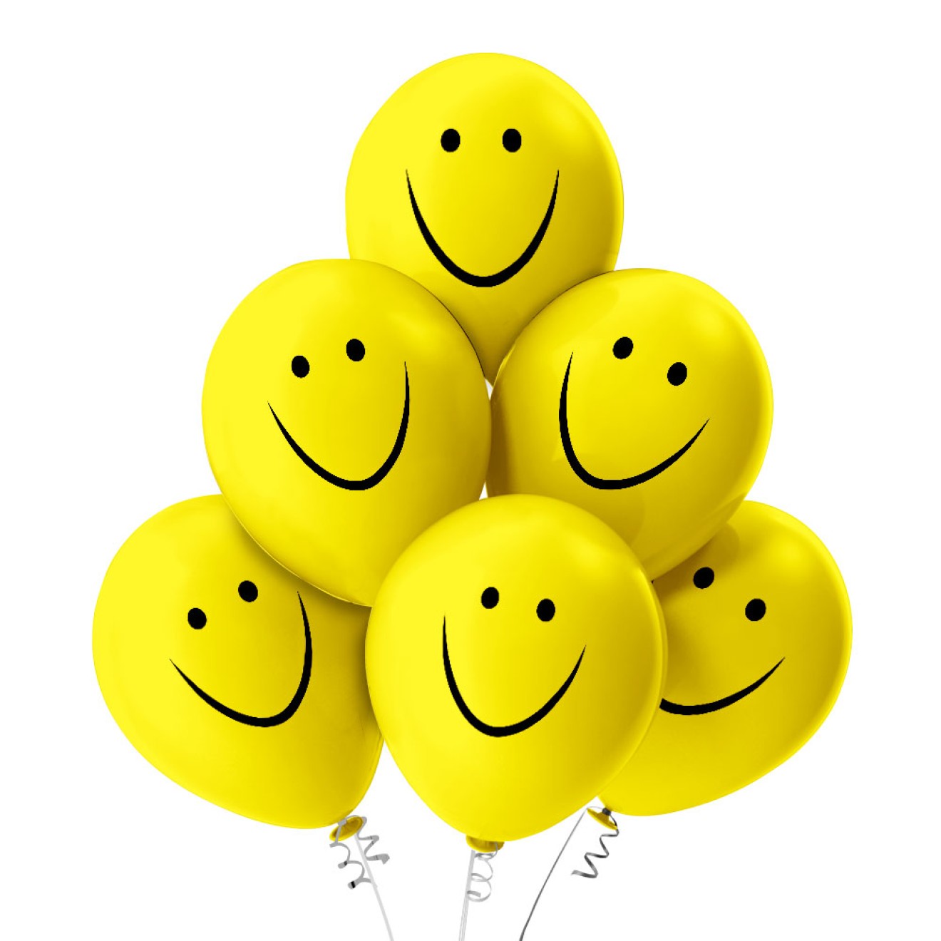 Luftballons Smiley - Gelb Ø 30 cm