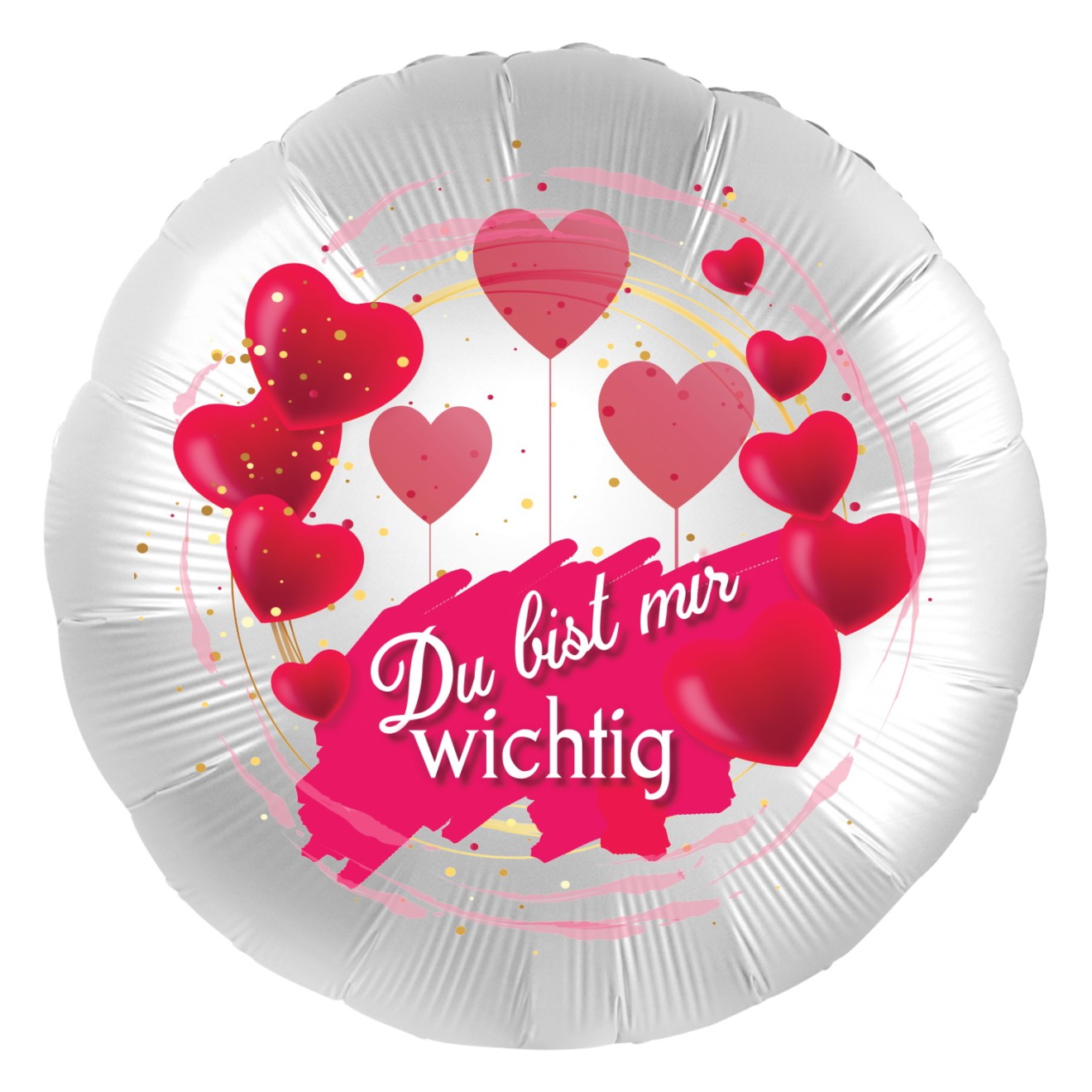 Folienballons - Rundballon Liebe Herzen Ø 45 cm