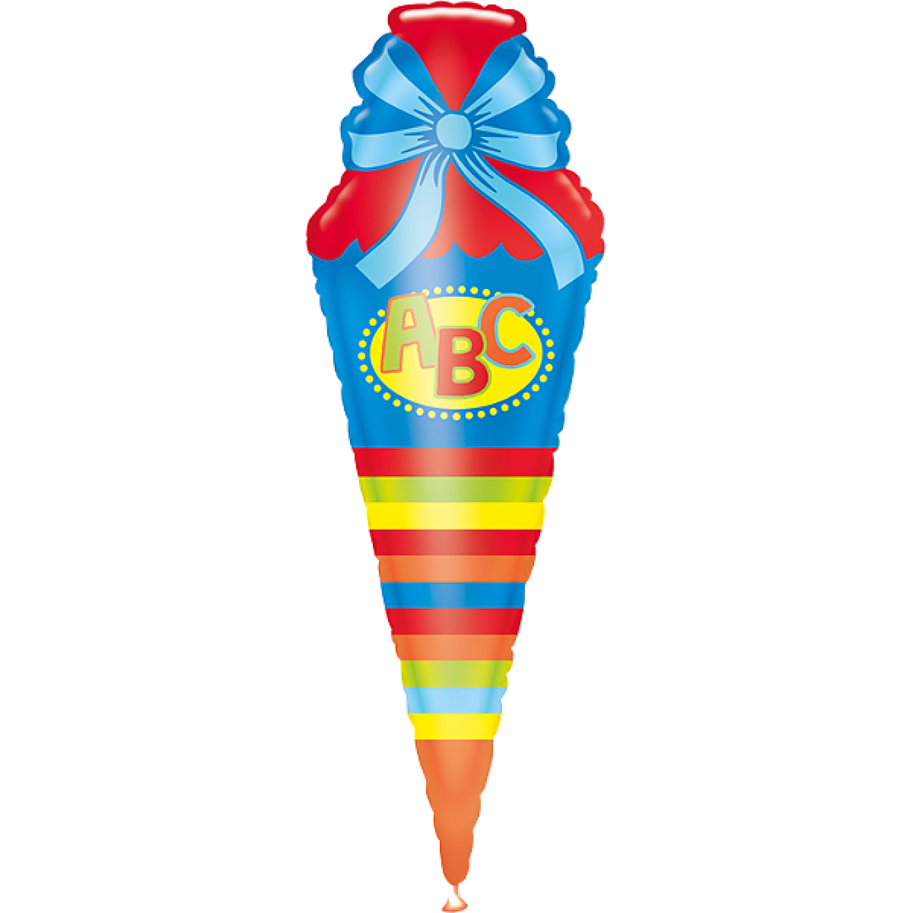 Folienballon Schulanfang - ABC Schultüte 111 cm
