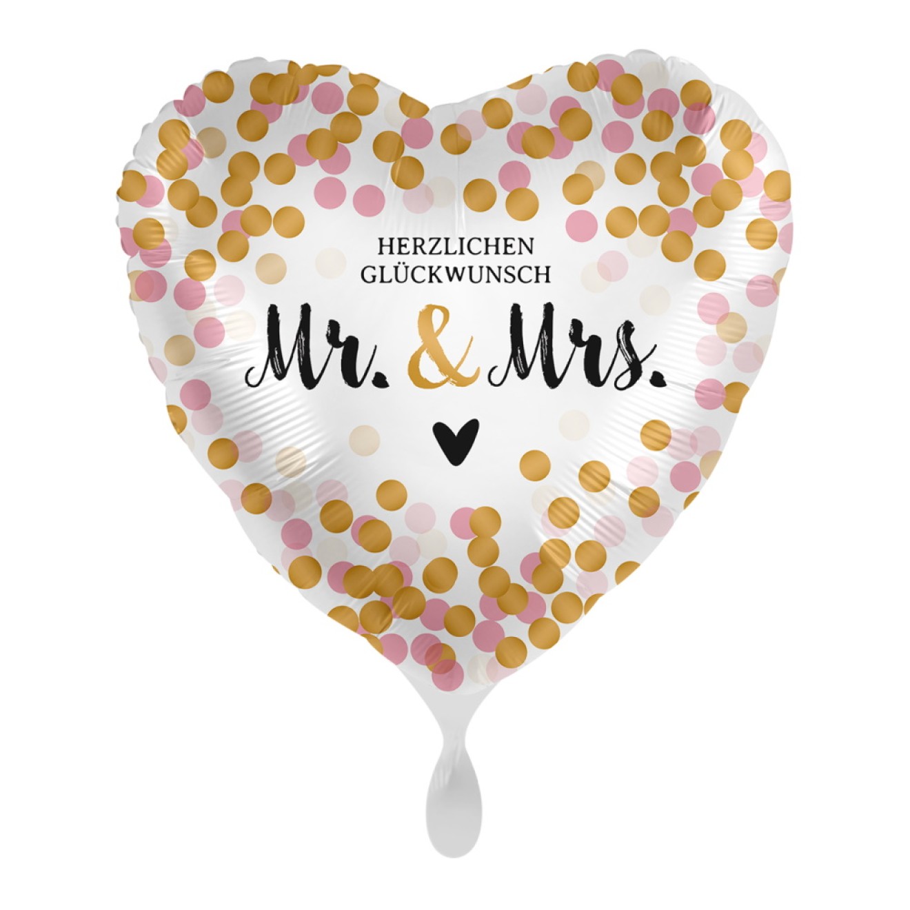 Folienballons Hochzeit - Mr & Mrs (Gepunktet) Ø 45 cm