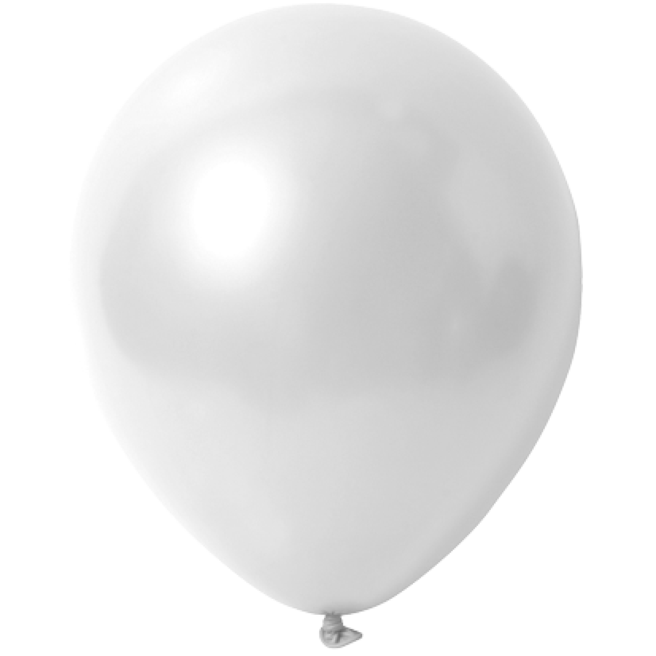 Luftballons Weiß - Metallic (Glänzend) Ø 30 cm