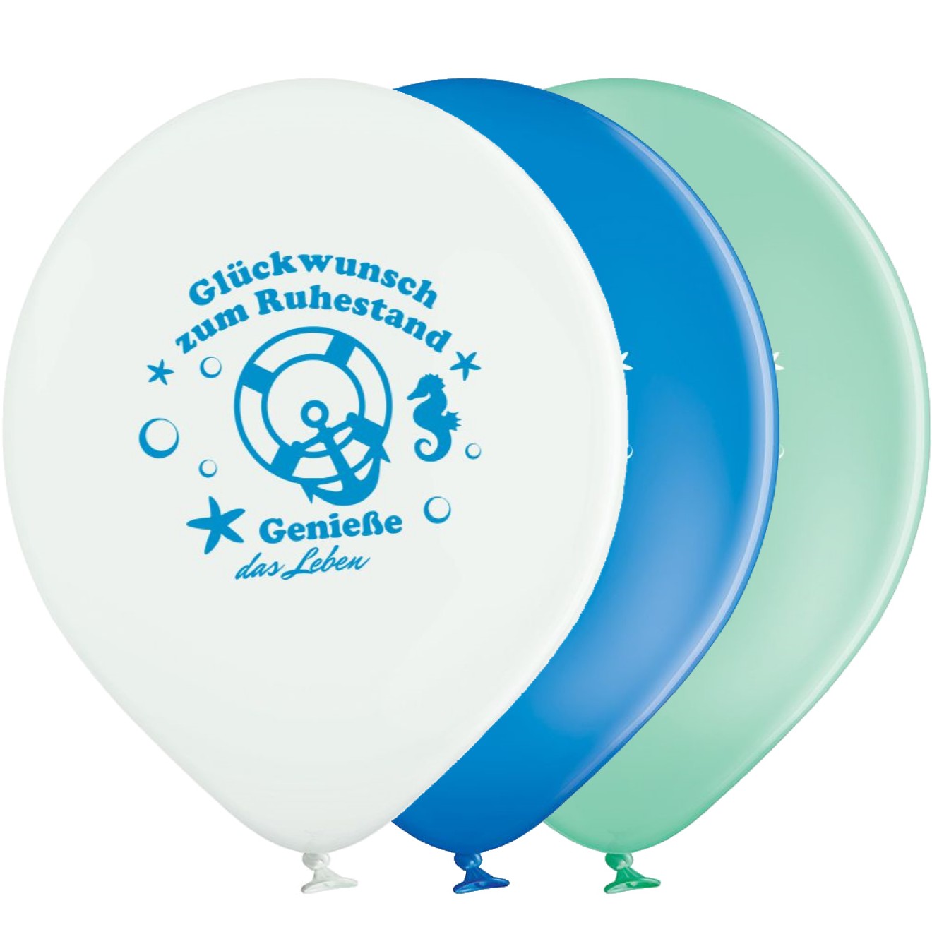 Luftballons Ruhestand: Genieße das Leben - Freie Farbwahl