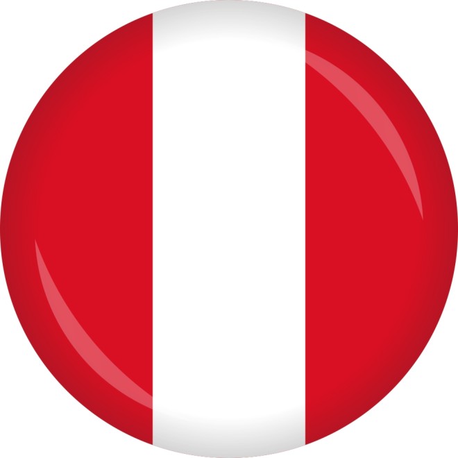 Button Peru Flagge Ø 50 mm