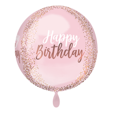1 Balloon - Orbz® - Blush Birthday