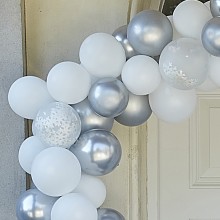 1 Balloon Door Arch - Silver